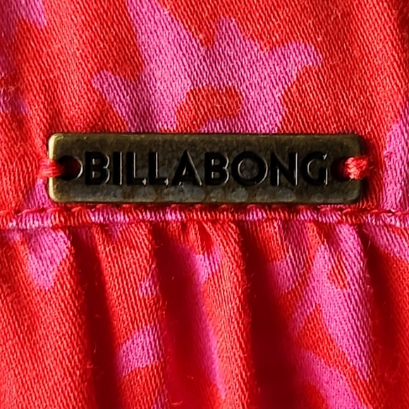 Billabong Red Pink Wrap Slit Sundress S - Picture 8 of 12